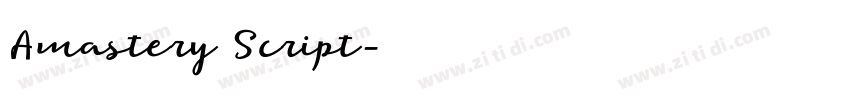 Amastery Script字体转换